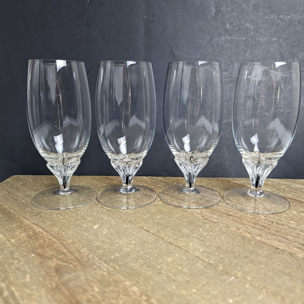 Belfor Exquisite Black stem juice glass set of 4